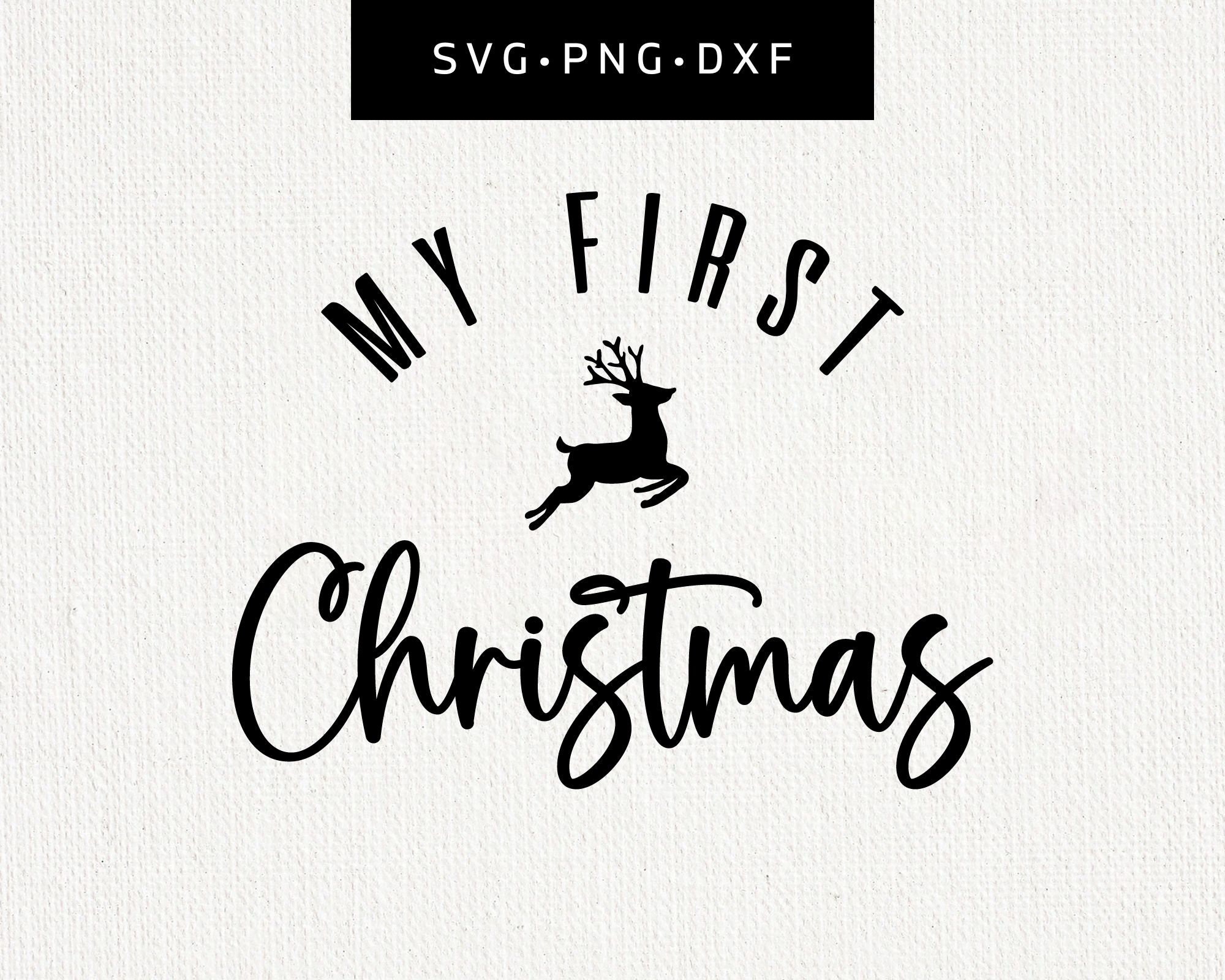 My First Christmas SVG 1st Christmas SVG Minimal Christmas Etsy