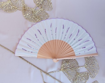 HAND PAINTED FAN "Lavenders"