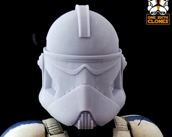 1/6 Scale Phase 2 Clone Trooper Neyo / Fordo Helmet Blank for Custom Figure Fits Sideshow Star Wars Figures