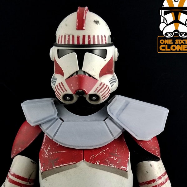 1/6 Scale Clone Bly Pauldron 2.0 Blank for Custom Figure Fits Sideshow Star Wars Figures