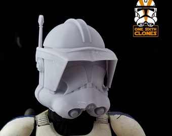 1/6 Scale Phase 2 Clone Commander Thorn Helmet Blank for Custom Figure Fits Sideshow Star Wars Figures