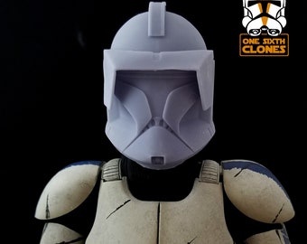 1/6 Scale Phase 1 Clone Trooper Helmet with Visor Blank for Custom Figure Fits Sideshow Star Wars Figures