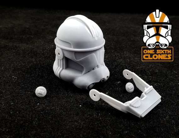 1 6 Scale Phase 2 Clone Trooper Helmet With Tactical Binoculars Blank for Custom Figure Fits Sideshow Hot Toys Star Wars Figures Etsy Canada