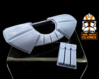 1/6 Scale Clone ARC Trooper Pauldron Blank for Custom Figure Fits Sideshow Star Wars Figures