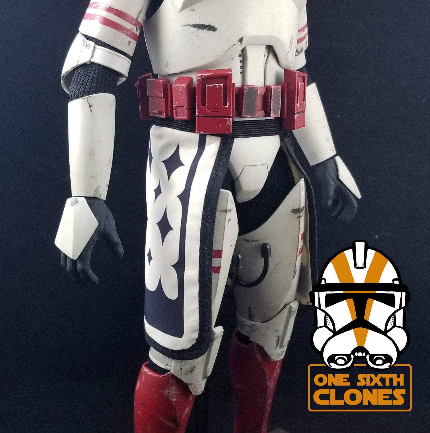 1/6 Scale Clone Trooper Star Kama 100% Fabric Handstitched 1/6 Scale Clone Trooper Star Kama 100% Fabric Handstitched