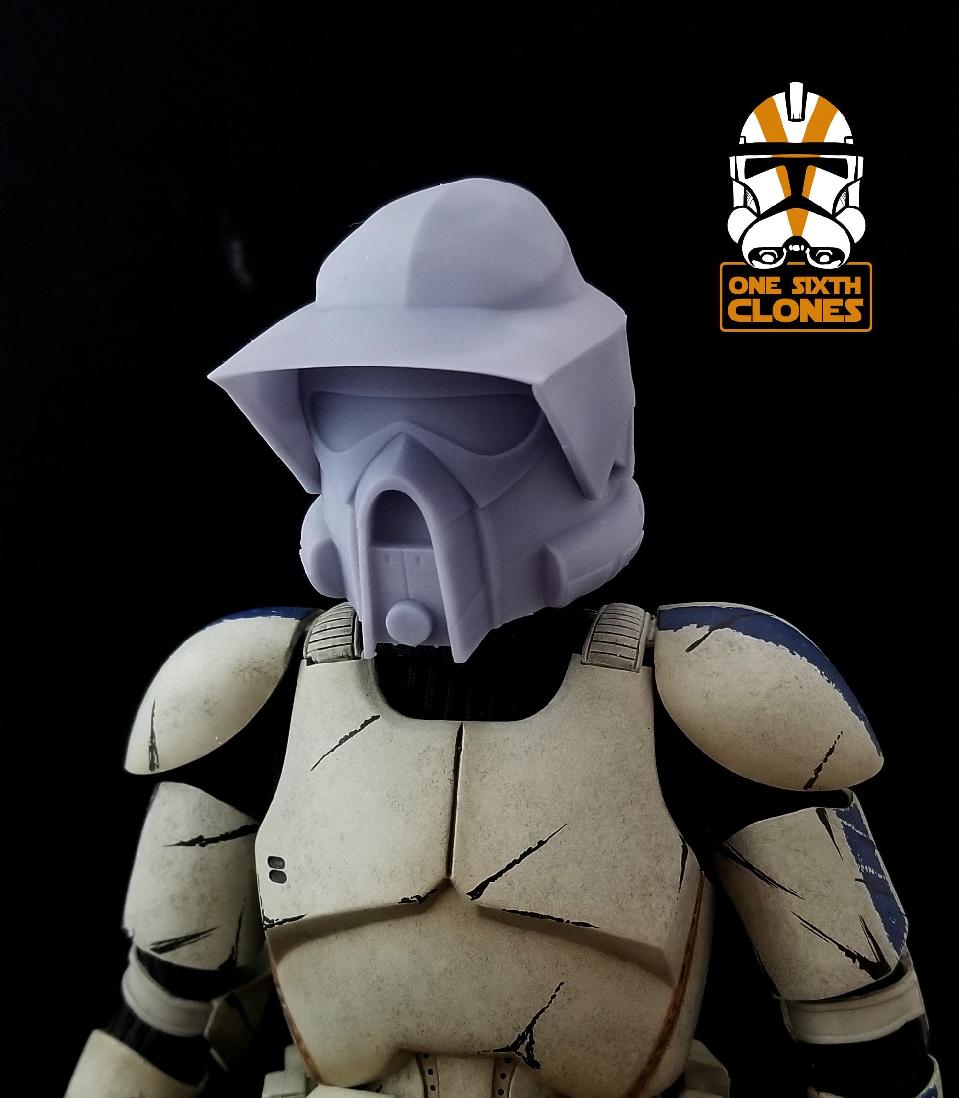 Cañón Bloquear Chaleco 1/6 Scale ARF Clone Trooper Helmet Blank for Custom Figure - Etsy