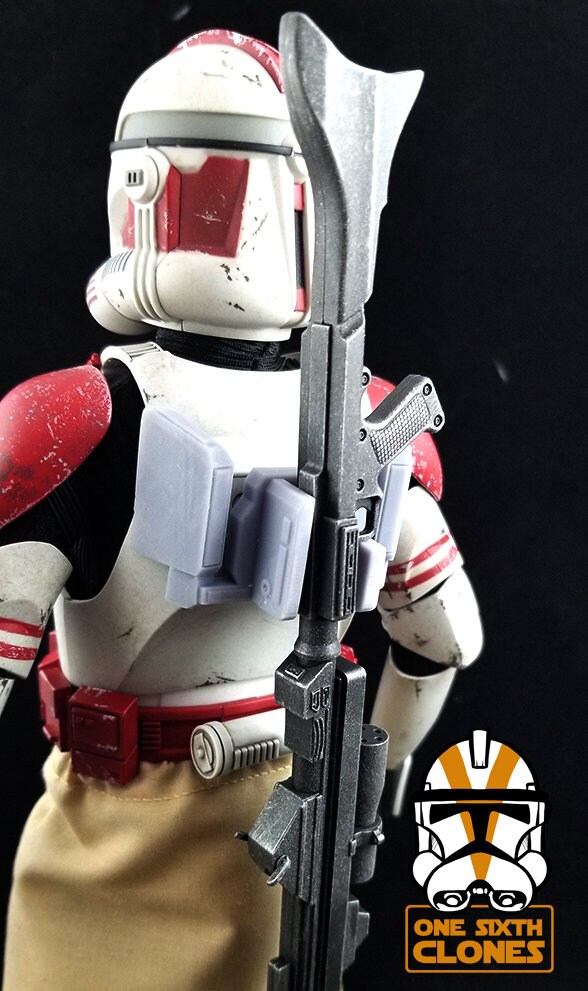 1/6 Scale Clone Howzer Tactical Harness Rifle Mount Custom Figure Fits ...