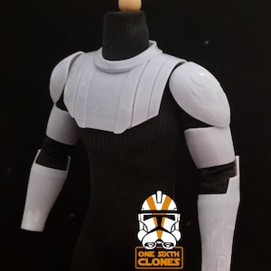 1/6 Scale Clone Wars Style Kenobi Armor Blank for Custom Figure Fits Sideshow Star Wars Figures Kenobi
