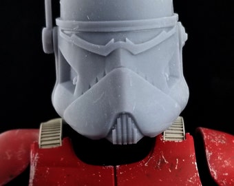 Figura personalizada del casco BARC del comandante clon Wolffe a escala 1/6 que se adapta a las figuras de Sideshow Star Wars