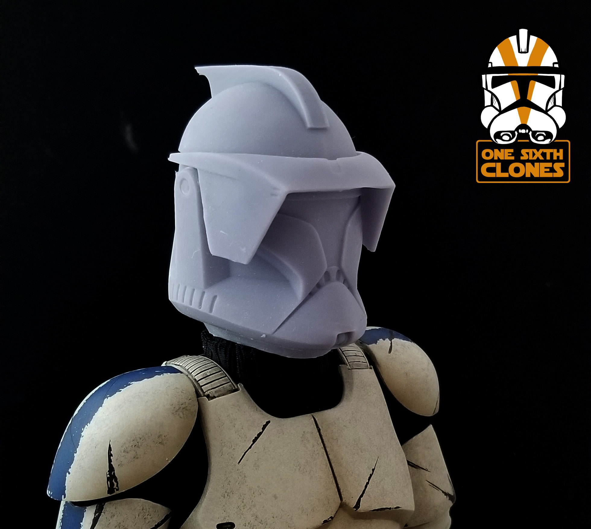1/6 Scale Phase 1 Clone Trooper Helmet With Visor Blank for 1/6 Scale Phase 1 Clone Trooper Helmet With Visor Blank for