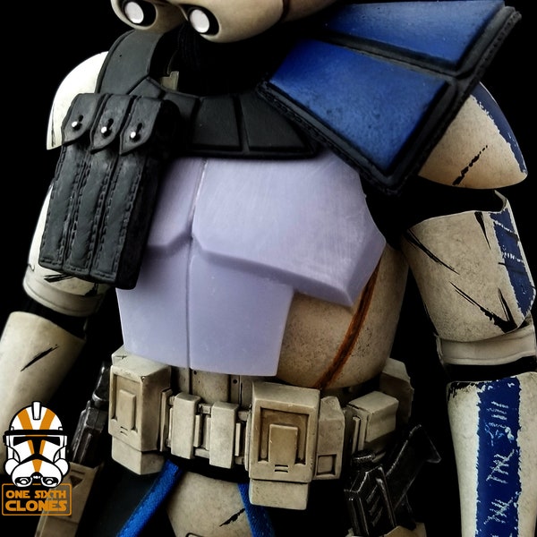 1/6 Scale Clone ARC Trooper Chest Armor Blank for Custom Figure Fits Sideshow Star Wars Figures