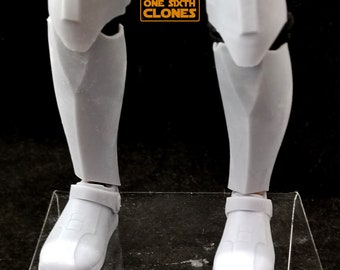 1/6 Scale Clone Wars Jedi Leg Armor Blank for Custom Figure Fits Sideshow Star Wars Figures Kenobi