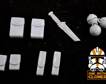 1/6 Scale Clone Trooper Soldier Accessories Kit for Custom Figure