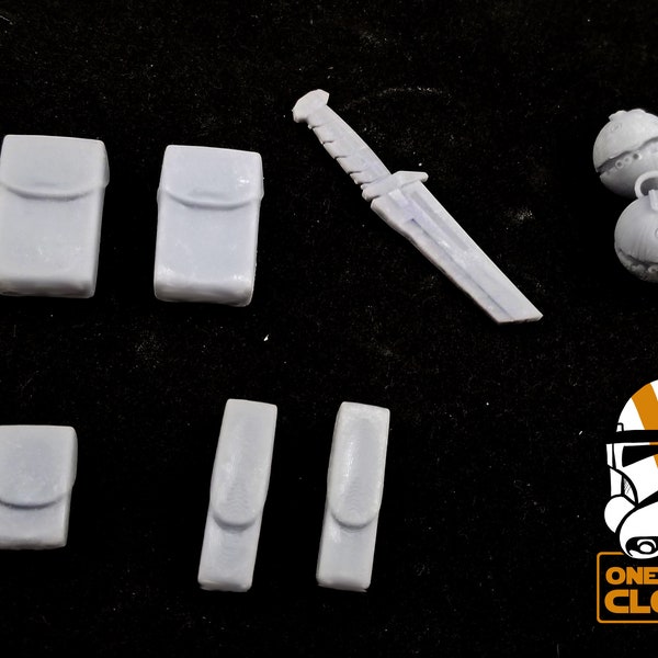 1/6 Scale Clone Trooper Soldier Accessories Kit for Custom Figure