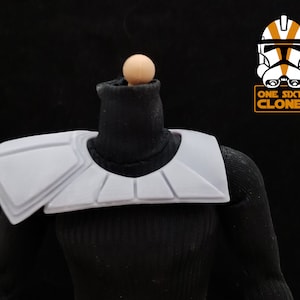 1/6 Scale Clone Trooper Howzer Pauldron Blank for Custom Figure Fits Sideshow Star Wars Figures