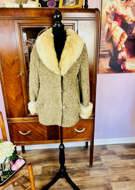Vintage Faux Fur Coat, Faux Fur, 1980's, Winter F… - image 1