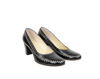 Vintage Saks Fifth Avenue Fenton Last Pumps | Black Leather | Size 7