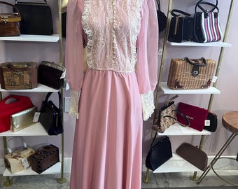 1960s Vintage Edwardian Dress 38-34-46