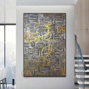 Radha Krishna Painting: Contemporary Indian Hindu God Art