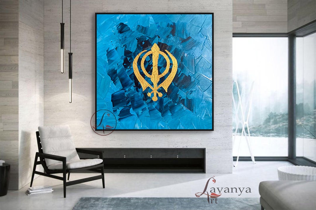 Original Abstract Om Painting ,om Shanti Painting,indian Wall Art,indian  Decor, Indian Art, OM for Pooja Room, Living Room ,minimalist Art 