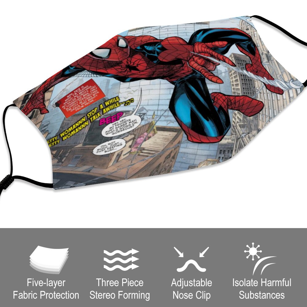 Spiderman Face Mask Etsy