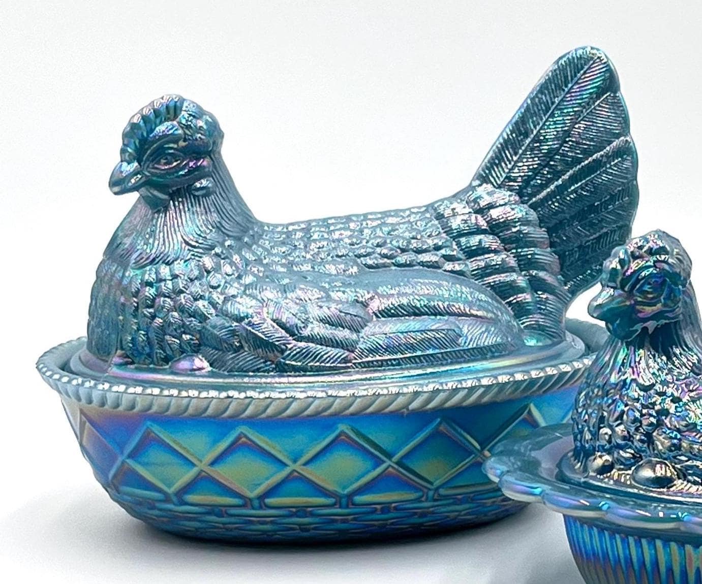 Indiana Glass Hen on a Nest Glass - Etsy