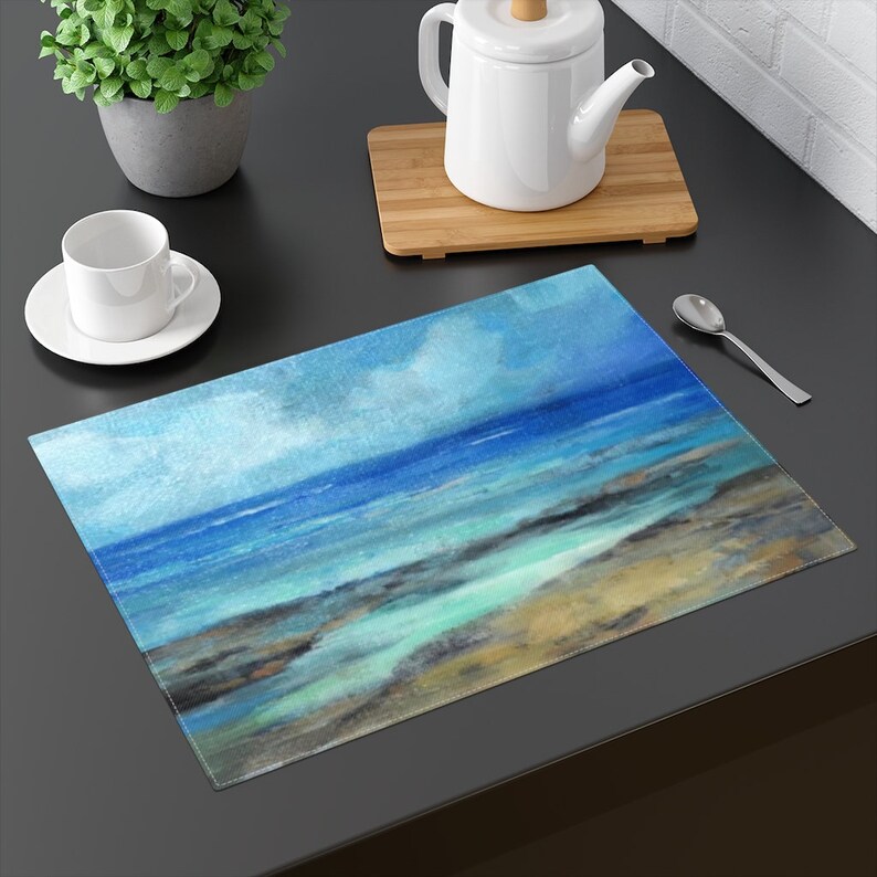 Nautical Placemats Beach Placemats Ocean Placemats Nautical Etsy