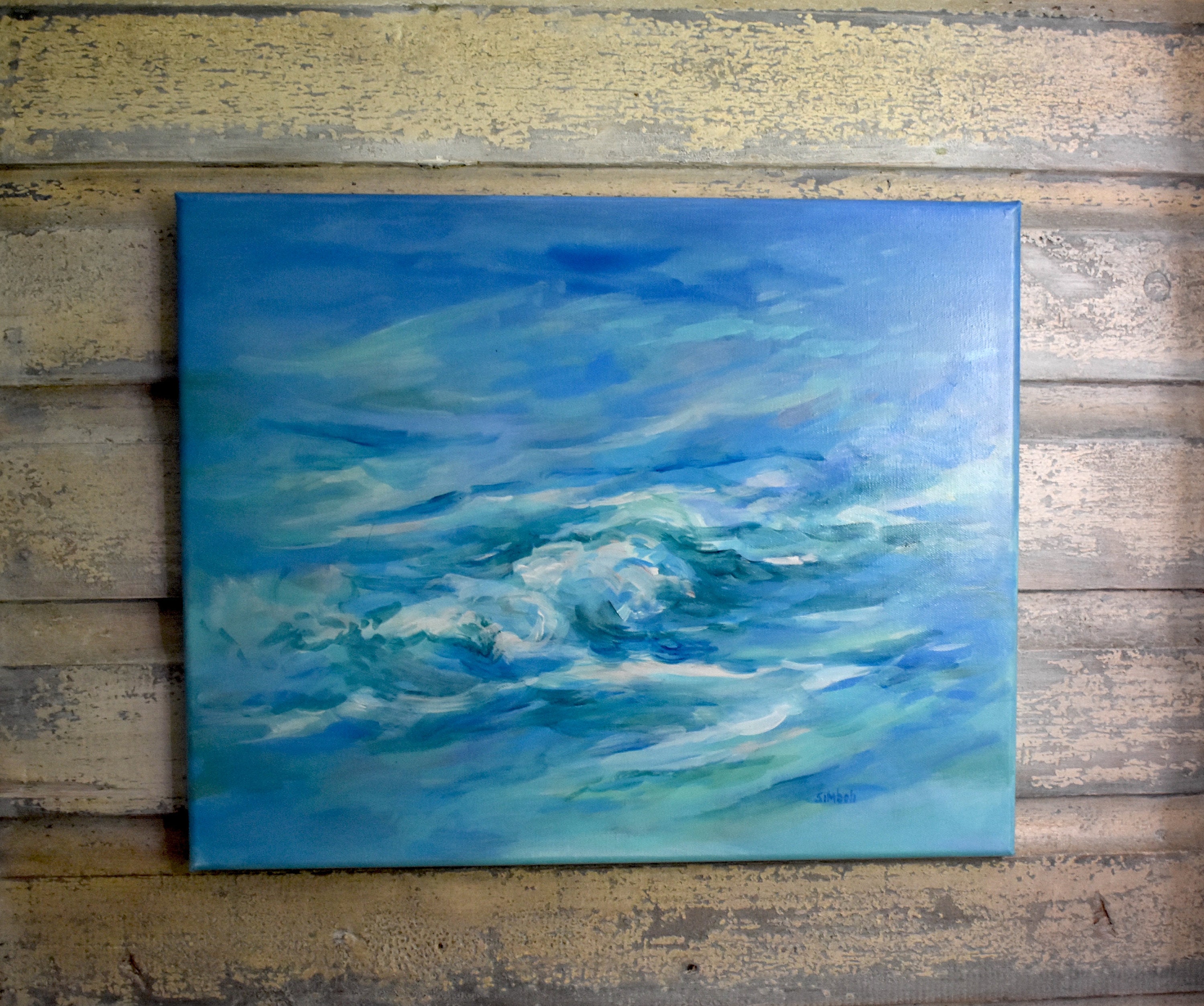 Original Large Ocean Painting on Canvas Original Seascape Etsy