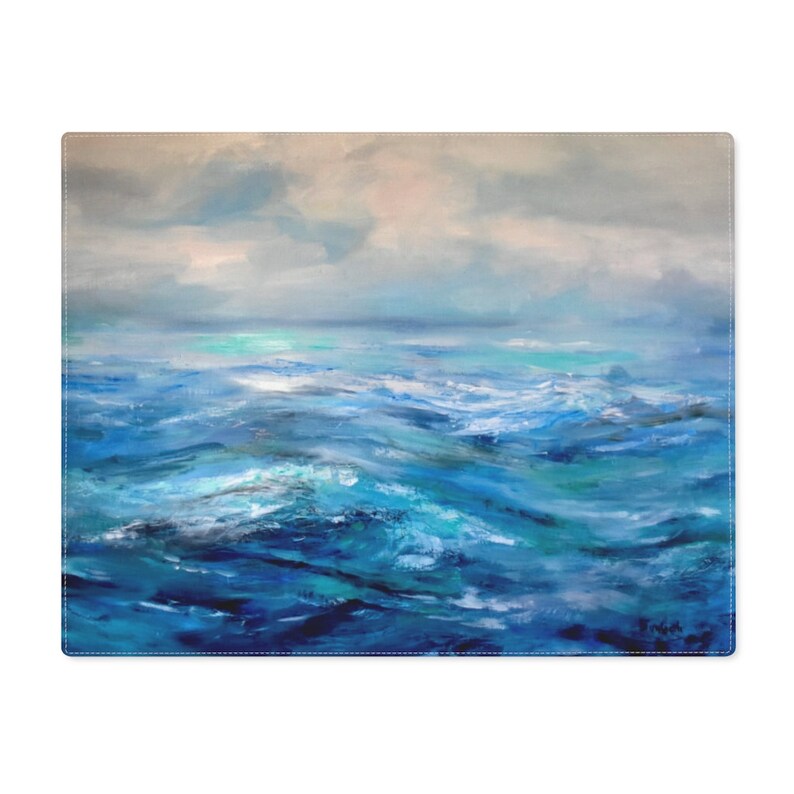 Nautical Placemats Beach Placemats Beach Table Decor Beach Etsy