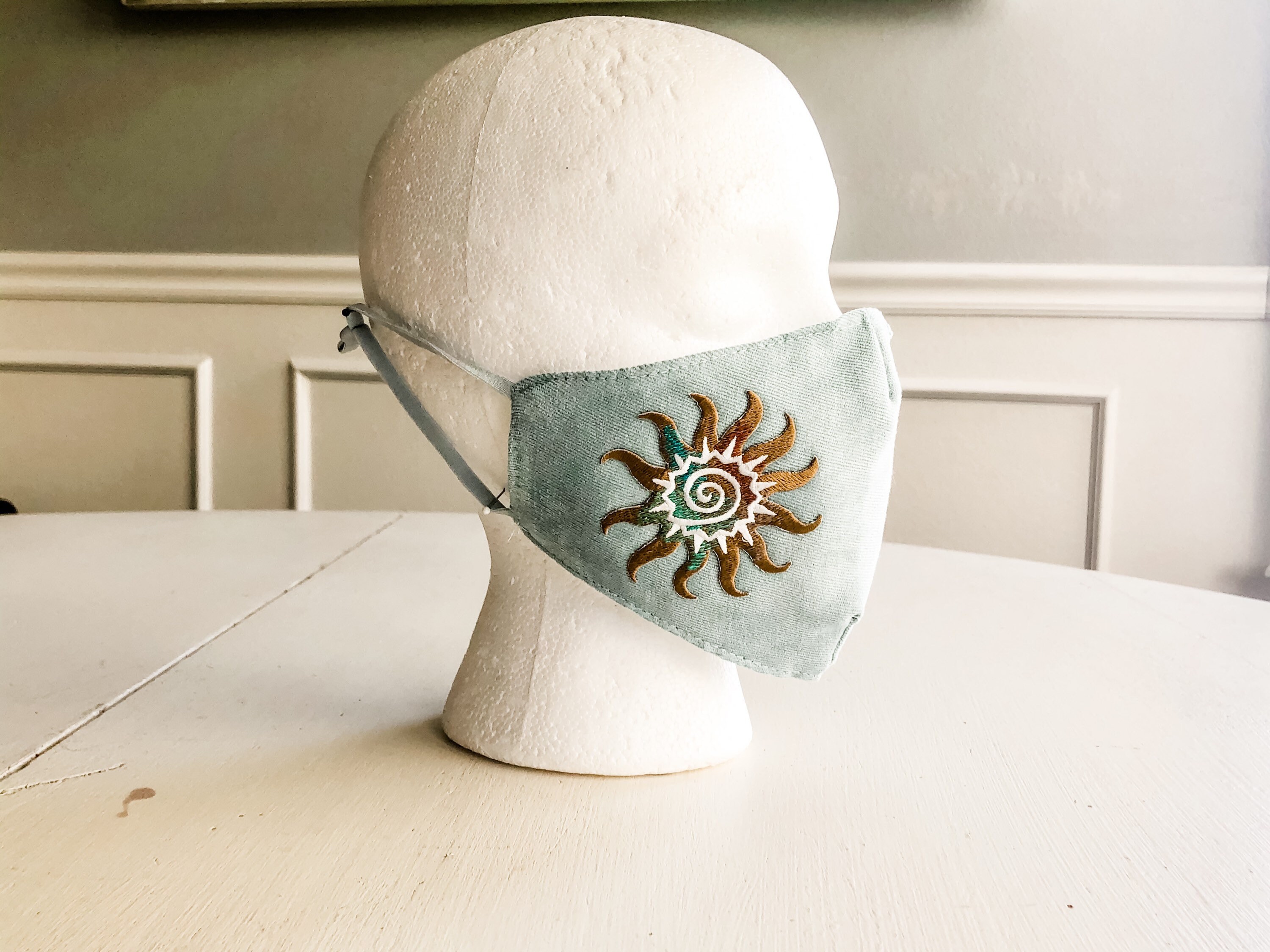 Sun Face Mask Fun Two Layer Soft Fabric Adjustable Etsy