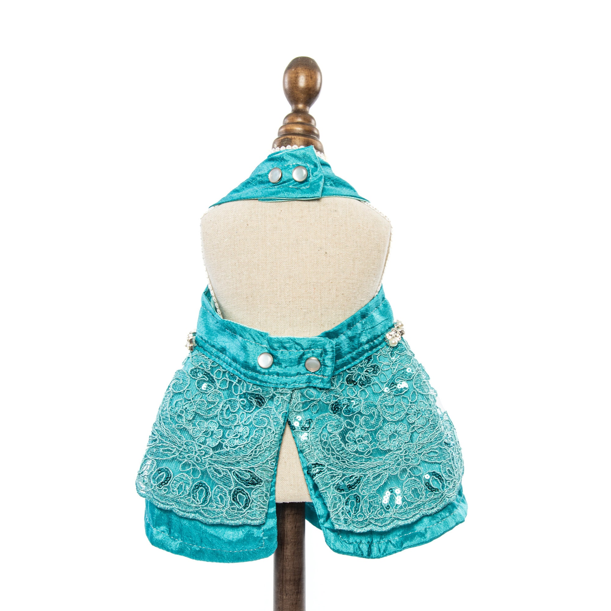 Luxury Blue Designer Dog Dress With Rhinestones Lace and Etsy