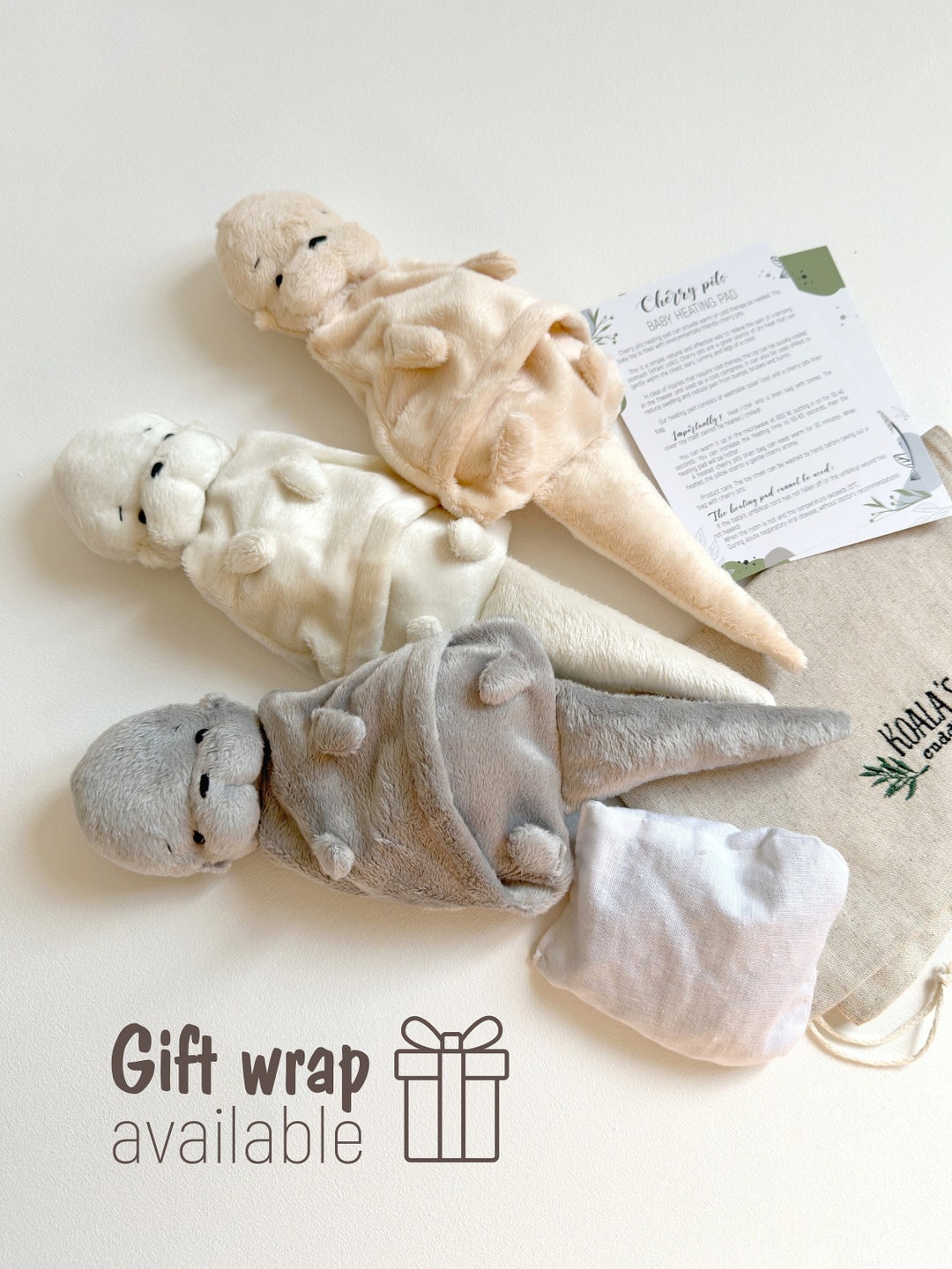 Cherry Pits Baby Heating Pad With Washable Cower, Microwaveable Heating