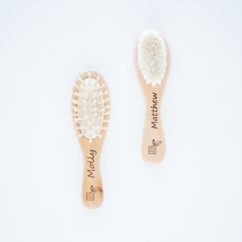 Newbaby Brush Gift Set Baby Natural Brush for First Time Mom Etsy