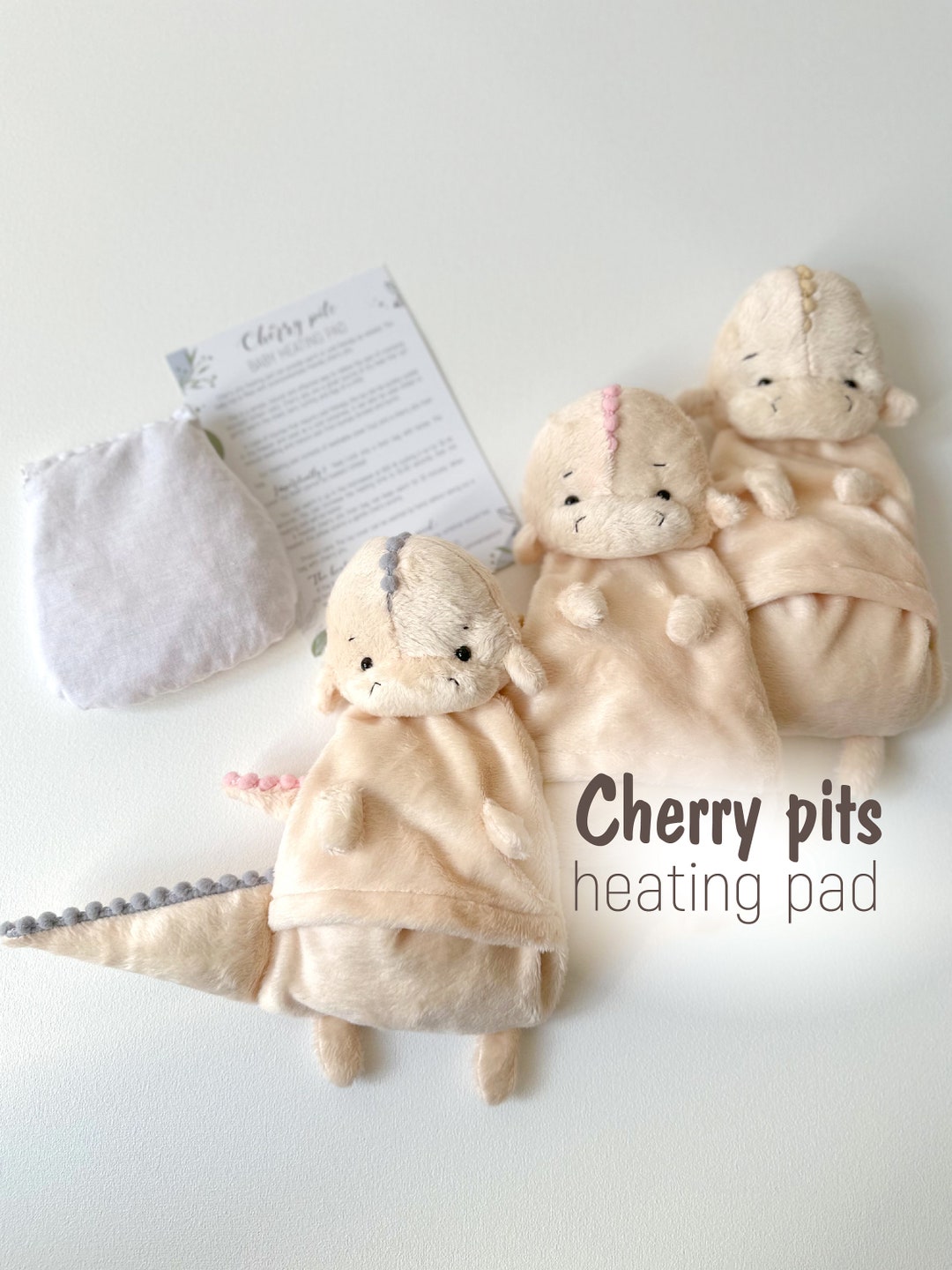 Cherry Pits Baby Heating Pad With Washable Cower, Microwaveable Warming