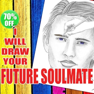 Drawing & Describe Your Future Husband or Wife, Psychic Drawing, Psychic Reading Sketch, Artistic Psychic, Love Psychic Fast Reading