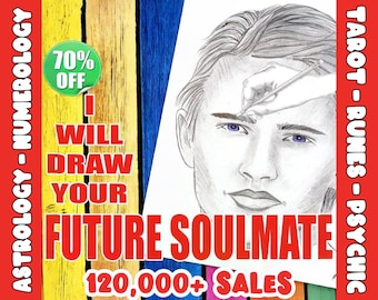 Psychic Future Spouse Drawing & Reading: Detailed Artistic Sketch (Digital Product)