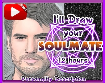 Soulmate Drawing. FREE Description. 12 hours Delivery. Artistic Psychic Drawing Reading Love. LGBT Suitable.