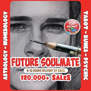 Psychic Soulmate Drawing and Reading. Psychic Artist. Digital delivery 6-12 hours image 1