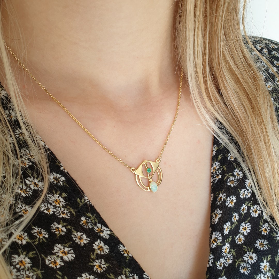 Collier Chaîne En Argent Massif 925 – Maille Art Nouveau – Déco Simple Et élégante