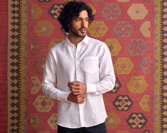 The Kasen Shirt - 100% Linen Shirt for Mens