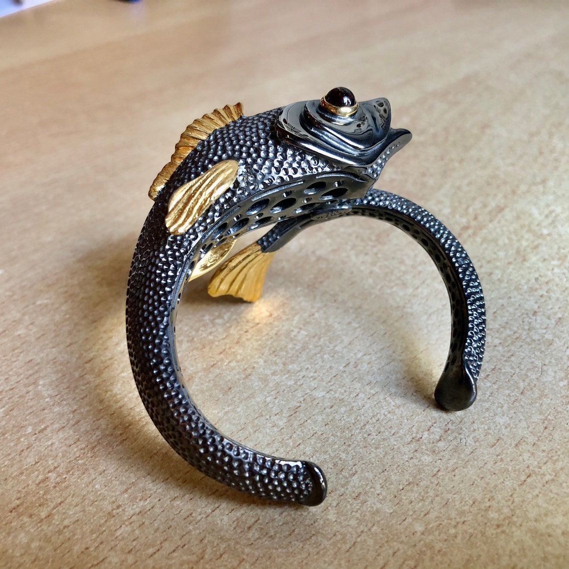 Silver Fish Bracelet Etsy