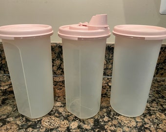 Tupperware Modular Mates Spice Shakers Set in Strawberry Cream