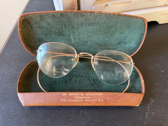 Vintage Shuron 1/10 12k Gold Filled Eyeglasses wi… - image 1