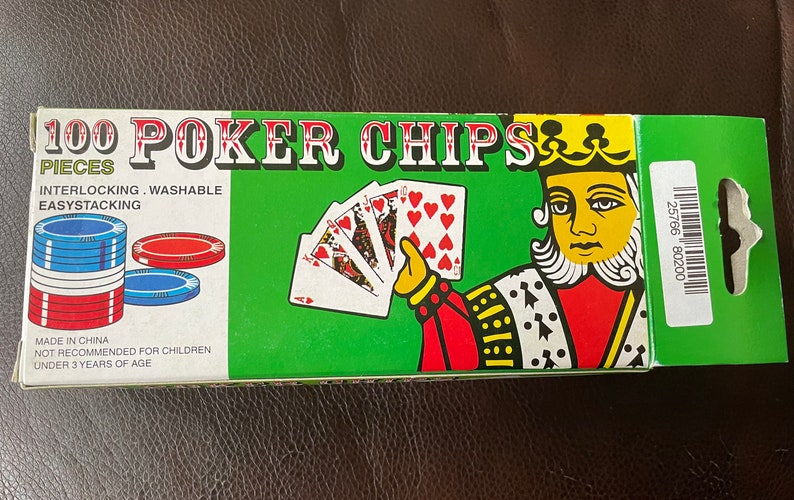 Vintage Poker Chips New Package 100 Plastic Chips Markson Etsy