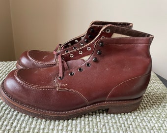 Vintage Eastland Brown Leather Ankle Boots: Men display picture 1