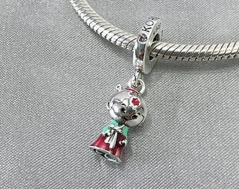 Korean Doll Hanbok Dangle Charm, Charms for Bracelet, Girl Dangle Charm, Patronus Charm, Valentine's Day Gifts