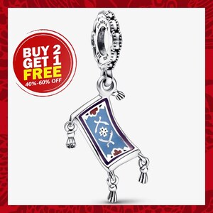 Disney Aladdin Magic Carpet Charm, Charms for Bracelet, Girl Dangle Charm, Patronus Charm, Best gifts For Christmas