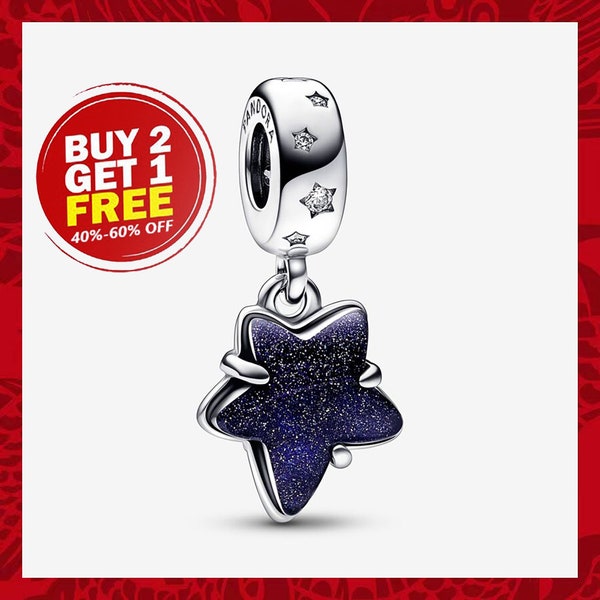 Celestial Galaxy Star Murano Charm, Charms for Bracelet, Girl Dangle Charm, Patronus Charm, Best gifts For Christmas