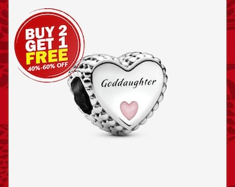 Goddaughter Heart Charm, Charms for Bracelet, Girl Dangle Charm, Patronus Charm, Mother's Day gifts