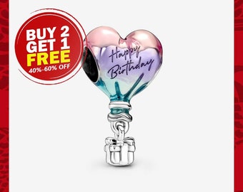 Happy Birthday Hot Air Balloon Charm, Charms for Bracelet, Girl Dangle Charm, Patronus Charm, Best gifts